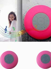 Mini Caixa De Som Banheiro Prova D Água Bluetooth Portátil Piscina Chuveiro Promoções A8-25 - Rosa chiclete - Visão 2