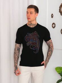 Men T-Shirts - 紅色 - 查看 3