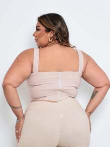 Plus Size Blouses - Beis - Ver 2