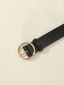 1 Miếng Vàng Khóa tròn Đúng mốt Của phụ nữ Thắt lưng , Linh hoạt Đối với Quần jean , , , Mặc hàng ngày - màu đen - Xem 9