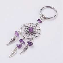 3 buc. Captor de vise cu aripi și cristal norocos, decor boho, breloc pentru geantă, accesorii auto, rucsac pentru școală, drăguț gotic Y2K