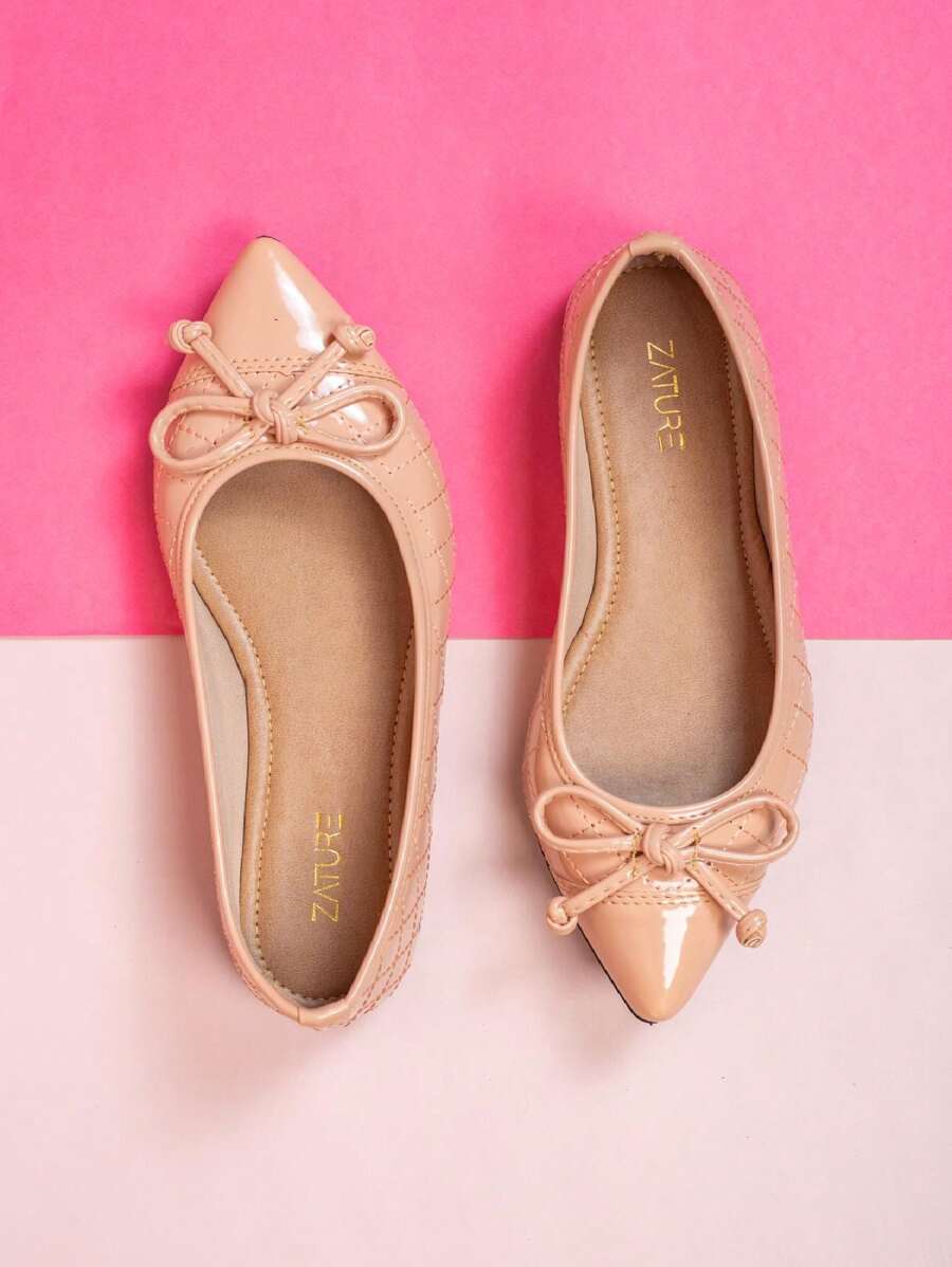 Women Flats - 乾枯玫瑰色 - 查看 1