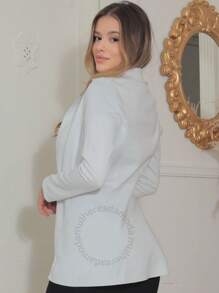 Women Blazers - 白色 - 查看 2