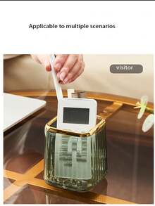 Transparent Multifunctional Desktop Pen Holder - Clear - View 4