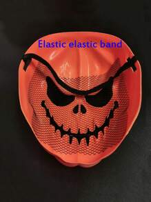 1入組萬聖節全臉恐怖面具,派對cosplay面具,可怕的南瓜面具,萬聖節實用笑料和有趣的道具