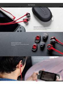 Hyperx Cloud Earbuds/cloud Earbuds Ii遊戲耳機,搭載麥克風,身臨其境的有線遊戲音頻,入耳式耳機 - 黑色 - 查看 5