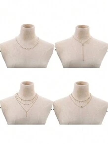 Conjunto De Collar Estilo Bohemio De 16 Piezas Para Uso Diario Y Decoración De Suéter, Otoño/invierno