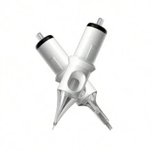 Juego De Agujas Para Máquina De Tatuaje Semipermanente Desechables Con Agujas Mixtas De 10 Uds. - Blanco - Ver 1