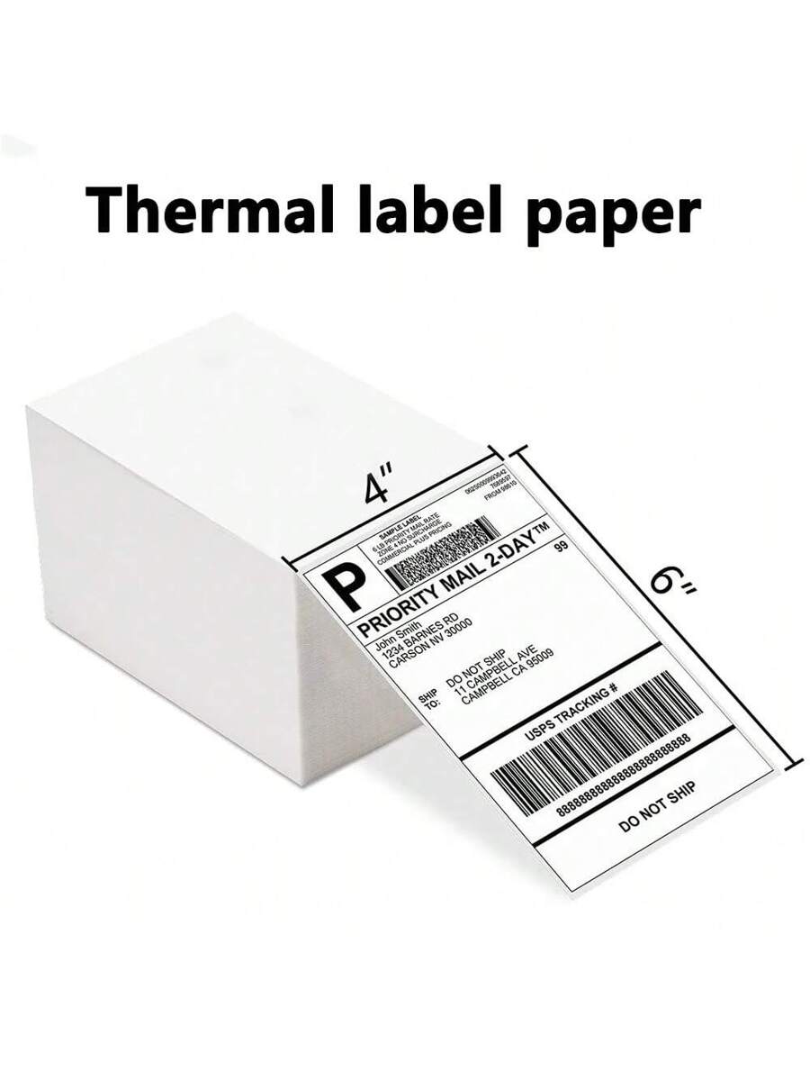 4"X6"X100SheetsThermalLabelPaperBackToSchool