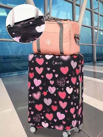 ปกกระเป๋าเดินทาง 18-32 นิ้ว ปกกระเป๋าเดินทางยืดหยุ่น ปกกระเป๋าเดินทาง ปกกระเป๋าเดินทางลาย Love ป้องกันรอยขีดข่วน ปกคลุมกระเป๋าเดินทาง 18 ถึง 32 นิ้ว ปกคลุมกันฝุ่น ปกคลุมกระเป๋าเดินทางล้อลาก อุปกรณ์เดินทาง ของขวัญวาเลนไทน์สำหรับผู้หญิง ของขวัญสำหรับแฟน ของขวัญสำหรับนักเรียน อุปกรณ์โรงเรียน