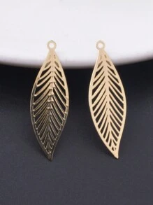 أقراط فضة عتيقة من النحاس الفاخر المفرغة والذهبية الخفيفة مع شكل مروحة وتعليقات الحمام والورق الفضي 10قطع