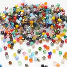 1 Pack Of 500pcs, 3mm Small Size Mini Crystal Point Beads, Multicolor Glass Beads, Faceted Colorful Loose Beads For DIY Bracelet, Necklace, Earrings And Jewelry Making - 3MM crystal beads - View 25