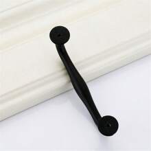 1 Pc / 2 Pcs Aluminum Alloy Black Kitchen Cabinet Handles And Knobs Drawer Knobs Cupboard Wardrobe Door Pulls Dresser Handle Furniture Hardware