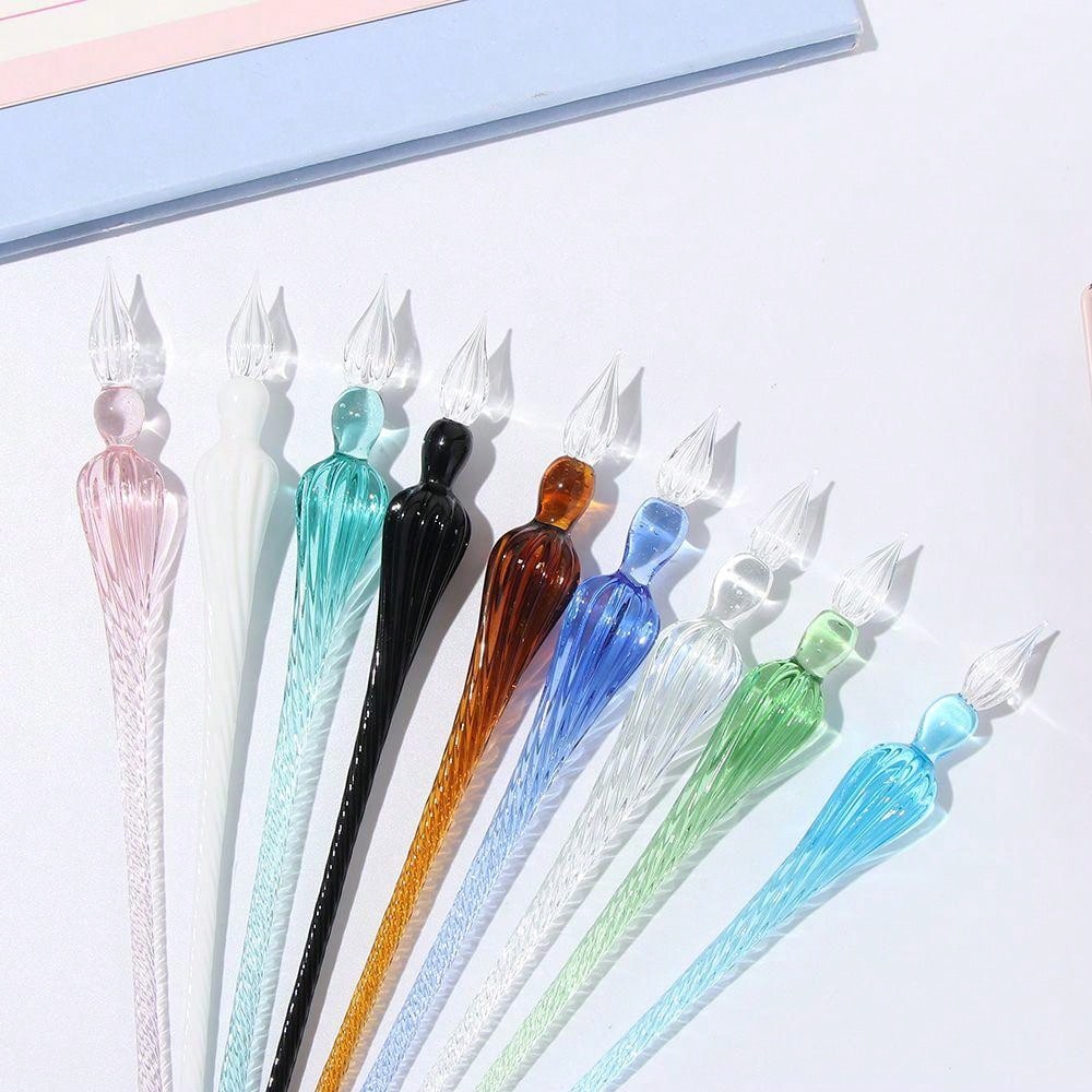 1pc Vintage Glass Dip Dipping Pen Filling Ink Signature Calligraphy
