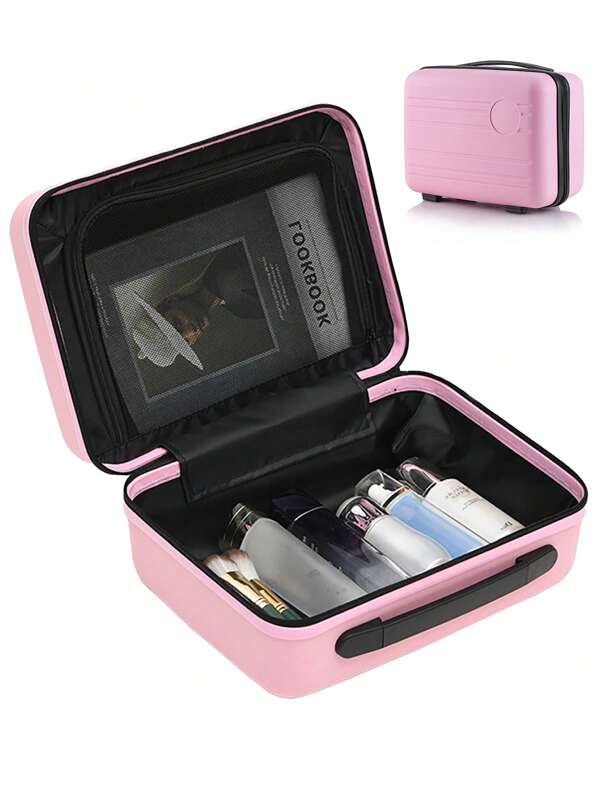 Makeup Travel Case Hard Shell Cosmetic Bag 14inch Small Portable Makeup Bag Hand Luggage with