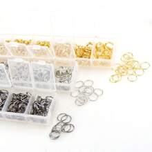 1500PCS Silver Golden Plated Jump Rings With Box Making Jewelry Findings - Silver - View 3