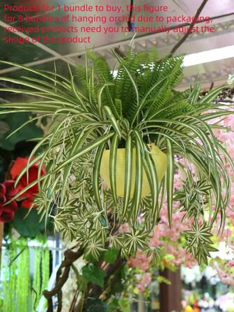 1入組/包人造綠色植物織物細繩珠子牆面裝飾室內盆栽懸掛植物花卉圖案藤蔓