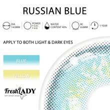 FRESH LADY Freshlady藍色隱形眼鏡1年期限 - 藍色 - 查看 3