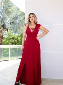 Women Dresses - 紅色 - 查看 1