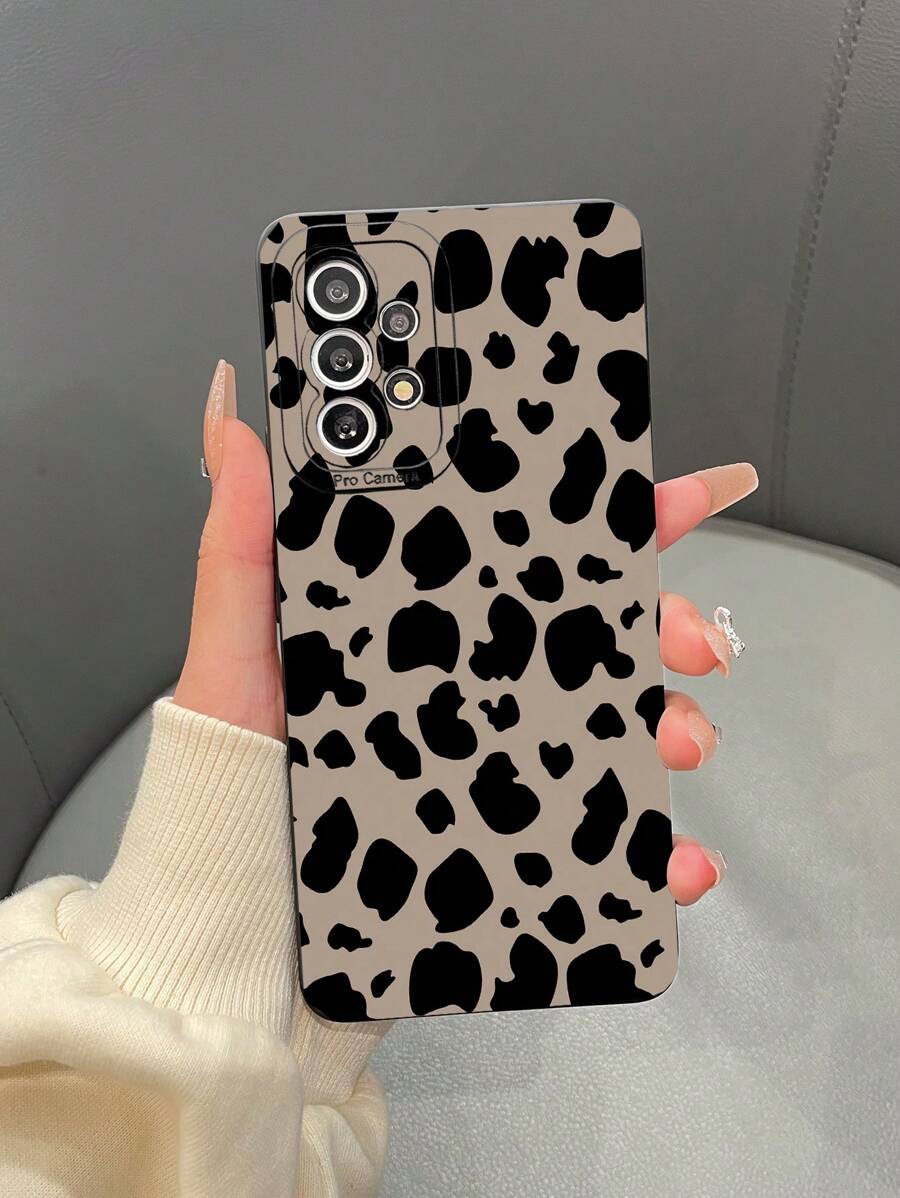 1 个 TPU 哑光豹纹熊猫眼手机壳，适用于 Apple// 手机。将发货 2 个随机相机孔设计。 - 彩色 - 查看 1