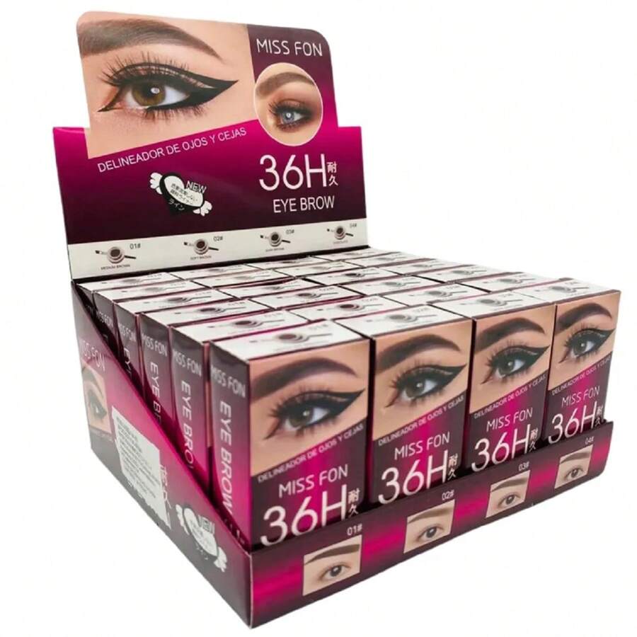 Pomada Crema para Ceja 36H Kit 4 Piezas Surtido Tono - Café - Ver 1