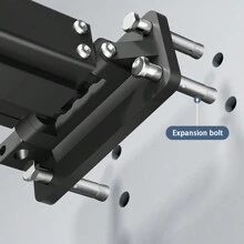 Foldable Invisible Clothes Drying Rack, Outdoor Balcony/window/wall Mounted Laundry Hanger, Household Clothes Dryer Rod, Black - Black - View 4