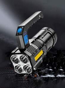 Linterna Led de Mano 2 en 1 Recargable - Negro - Ver 2