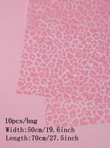 粉红豹纹薄纸、礼品包装纸、鲜花包装衬纸 - 粉紅色10pcs - 查看 2