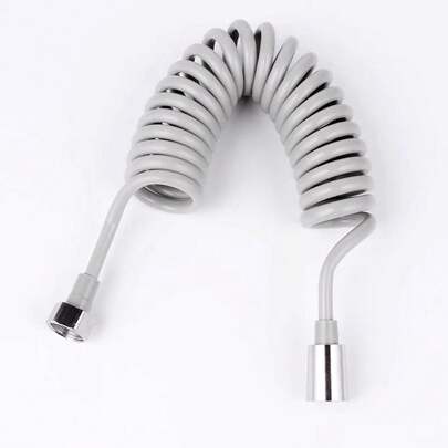 1入淋浴花洒套管，彈性彈簧管，有3種尺寸可選：1.5m、2m、3m；顏色：黑色和灰色