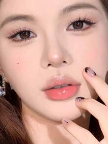 10排蜜色野生純條假睫毛,厚度自然外觀,費氏纖維假睫毛套裝附自粘膠條,適合約會或旅行 - 黑色 - 查看 7