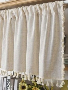 1入組搖滾裝飾掛簾,適用於廚房的窗戶/門/櫥櫃 - 米色 - 查看 2