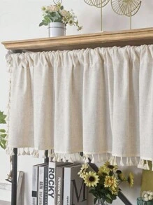 1入組搖滾裝飾掛簾,適用於廚房的窗戶/門/櫥櫃 - 米色 - 查看 3