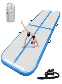 FBSPORT Inflatable Air Gymnastics Mat Air Tumble Track  Training Mats For Home Use/Training/Cheerleading/Yoga/Water With Pump - Blue - View 1