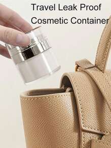 全新1 件30 毫升真空幫浦罐，可再填充空真空幫浦罐真空下推式保濕幫浦分配器，適用於精華液、護膚霜、精華液、防漏便攜式旅行容器，空真空幫浦罐可再填充霜罐真空瓶擠壓乳液罐便攜式尺寸容器，適用於乳霜和乳液乳液化妝品容器旅行膏霜容器旅行存放化妝乳液浴室旅行露營大學宿舍戶外健行商務家用 - 白色 - 查看 9