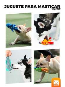 Juguetes Para Perros Hiperactivos diferentes figuras - Amarillo - Ver 1