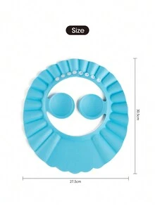 1pc EVA Adjustable Baby Bath Cap - Blue - View 2