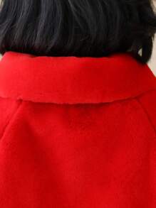 1 قطعة كاب أبيض فاخر وشاح قابل للاستخدام للنساء، مناسب للارتداء في فصل الشتاء، مناسب لفستان الزفاف وحفلات المساء الرسمية، سميك ودافئ