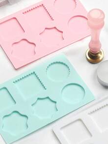 1入組diy蠟封印章和蠟封杯熔化工具套裝 - 粉色 - 查看 4