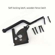 Hair Fence Fence Hinge Latch Iron Latch Electroplated Galvanized Latch Latch Latch Latch Latch Latch Latch Latch - Black - View 4