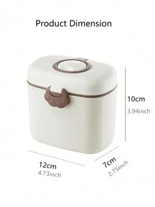 1入組550毫升便攜式嬰兒奶粉盒,附匙羹,密封儲存容器