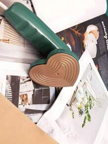 Mini Plancha De Vapor Para Ropa Con Diseño De Corazon. Pancha De Mano Portátil Diferentes Colores. - Verde - Ver 1