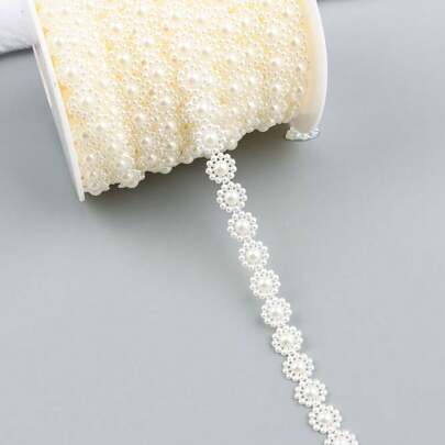 1pc 91-180cm Length ABS Faux Pearl Beads Chain Trim For Wedding Party Decoration Jewelry Findings Craft Accessories Supplies Garment Decor