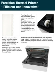 Marklife D100 Bluetooth Shipping Label Printer, Thermal Wireless Label Printer For Home Shipping Small Business, Shipping Packages 203DPI, 4X6 Inch, Compatible With, Etsy, IOS, Android, PC, MacOS, Windows, Waybill, Shipping Mark (White ) - White - View 12