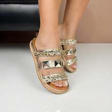 Women Flats - Vàng - Xem 2