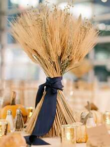 100pcs Dried Wheat Bundle Natural Wheat Sheaf For Autumn Decorations, Diy Design, Home Table, Wedding & Party Centerpieces - Multicolor - View 6
