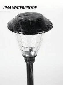 2入組太陽能戶外LED白色燈草坪燈,不銹鋼玻璃防水山水途徑,花園裝飾用品合適的適用於小路草地庭院(黑色白色燈,銀濃烈香調燈)