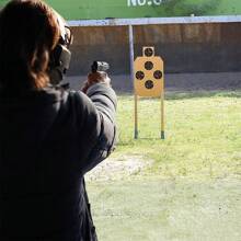 Shooting Targets - Self Adhesive Splatter Targets - 3 Inch Paper Targets With Fluorescent Yellow Impact - Round Reactive Targets For Shooting For Rifle, BB Gun, Pellet, Archery Bow,Pool Toys Suitable For Pool Games,Pool Party - Army Green - View 4