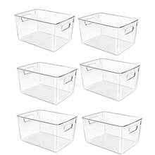 2-8pcs/Set Transparent Plastic Food And Beverage Storage Container. Stackable Fridge Drawer Box For Freshness Beach Bag Beach Essentials Beach Towel Organizer Beach Accessories Beach Stuff Holiday Bag Holiday Essentials For Summer For Vacation - Clear - View 7
