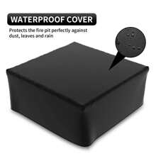 Rankok 32-Inch Fire Pits Outdoor Patio Metal Multifunctional Firepit Table With Waterproof Cover For Camping Bonfire Party Picnic BBQ Backyard Garden Outside Heating,Black - Black - View 7