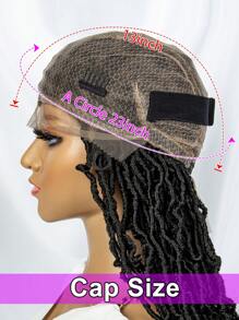 36inch Full Lace Synthetic Fiber Braid Head-cover Wig - Black - View 10